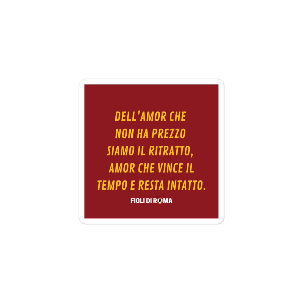 Sticker Amor che resta intatto