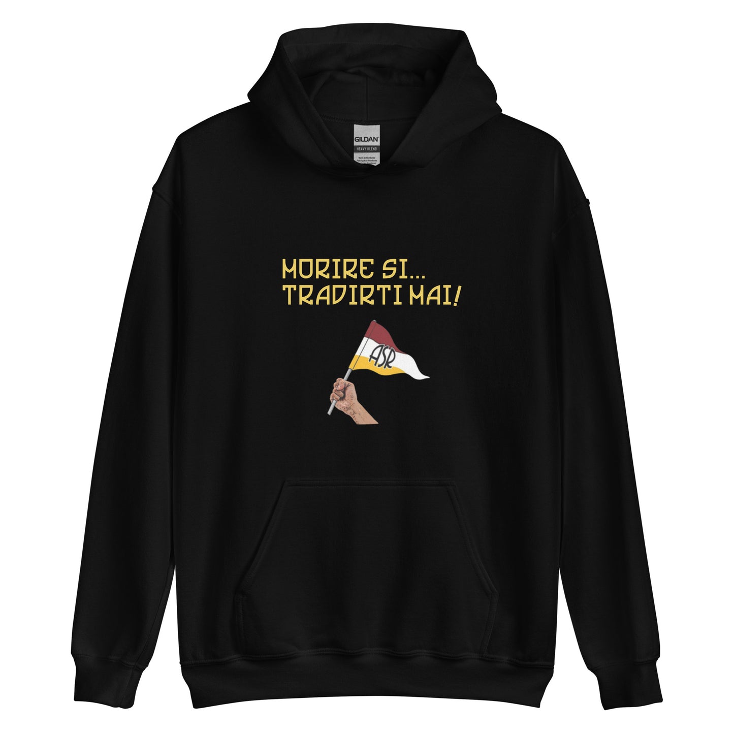 Felpa Con Cappuccio MORIRE SI, TRADIRTI MAI!