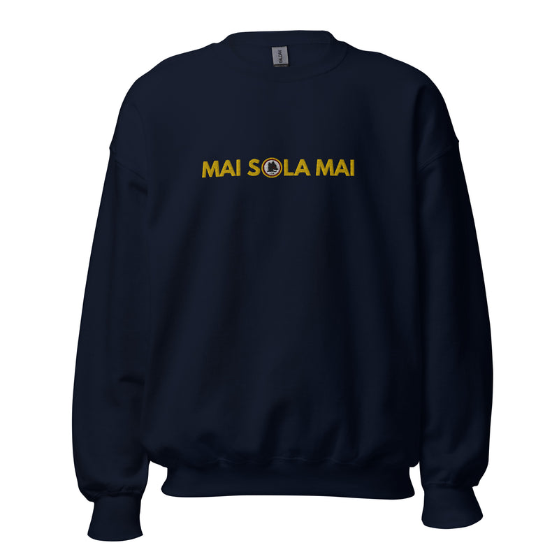 Felpa unisex MAI SOLA MAI