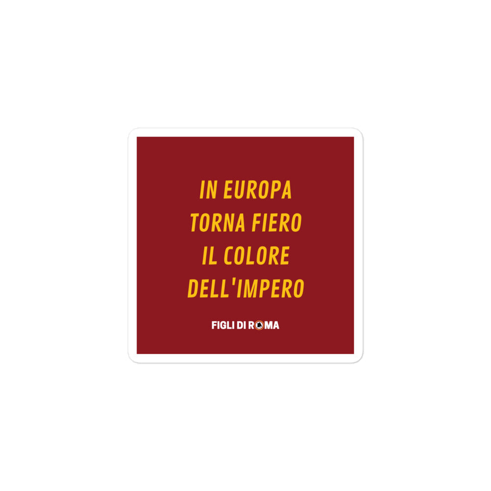 Sticker in europa torna fiero