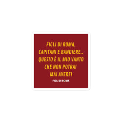 Sticker figli di roma capitani e bandiere