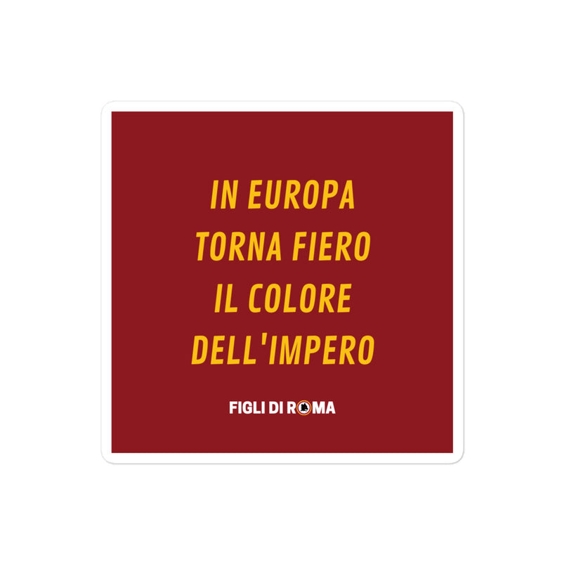 Sticker in europa torna fiero