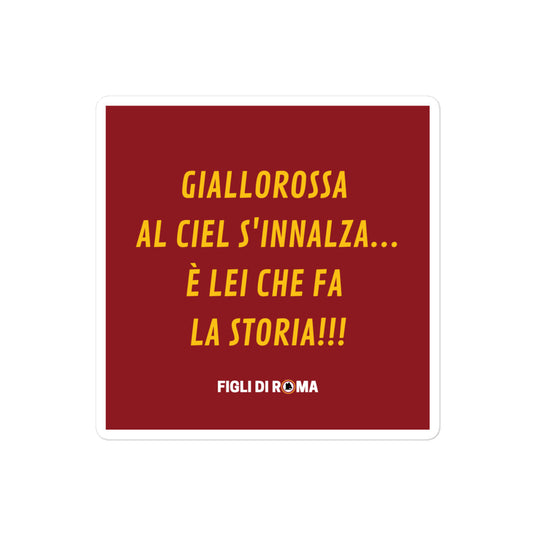 Sticker giallorossa al ciel s'innalza